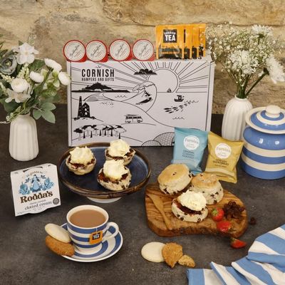 Fruit Afternoon Tea Hamper Ultimate Treats Cornish Gift Hamper - | Food Gifts For Men Hampers For Women, Thank You Gourmet Gifts, Cornish Hampers & Gifts.