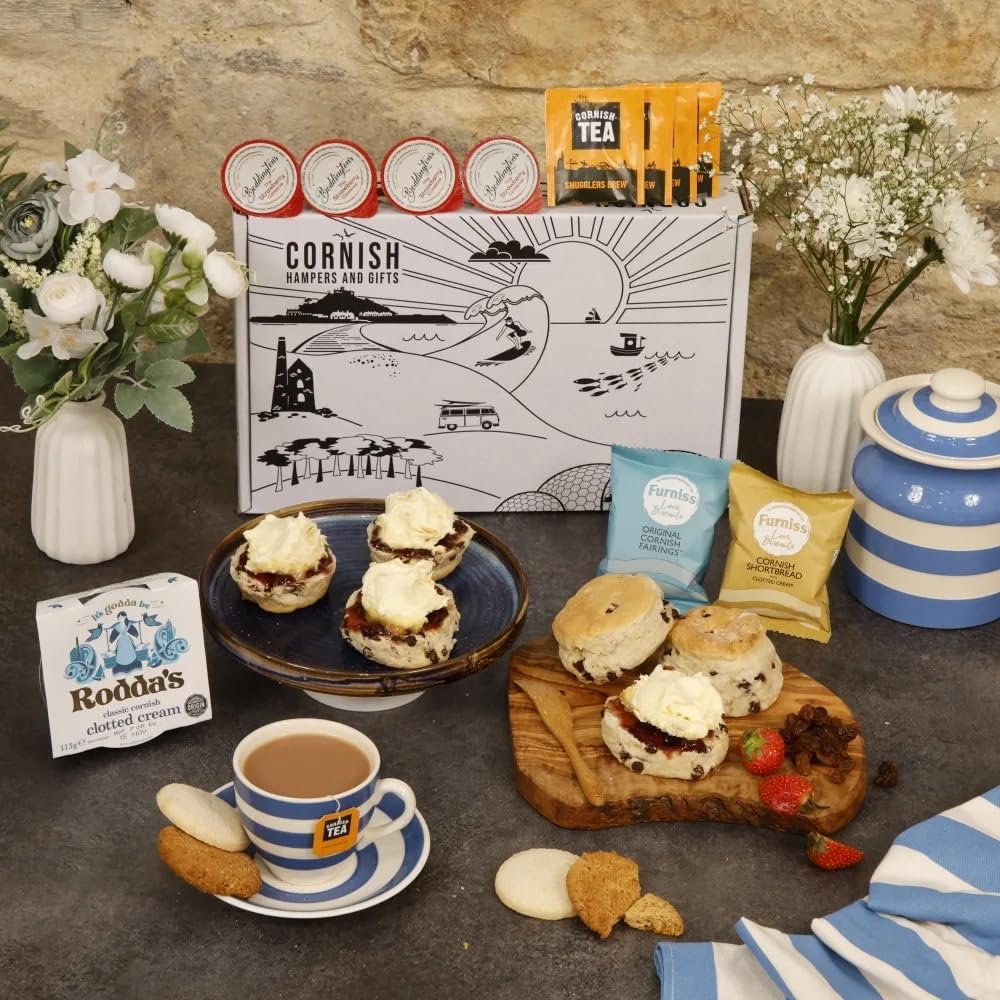 Fruit Afternoon Tea Hamper Ultimate Treats Cornish Gift Hamper - | Food Gifts For Men Hampers For Women, Thank You Gourmet Gifts, Cornish Hampers & Gifts.