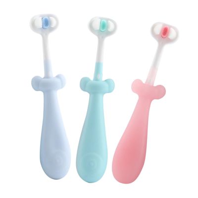 Baluue 3pcs Cute Boy Girl Toothbrush Soft Bristles Non-Skid Handles for Oral Care for Boy Girl and for Daily Teeth Cleaning