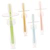 Baluue 8pcs Silicone Toothbrushes for Toddlers Suction Base for Boy Girl Oral Cleaning and Brushing Teeth view 2