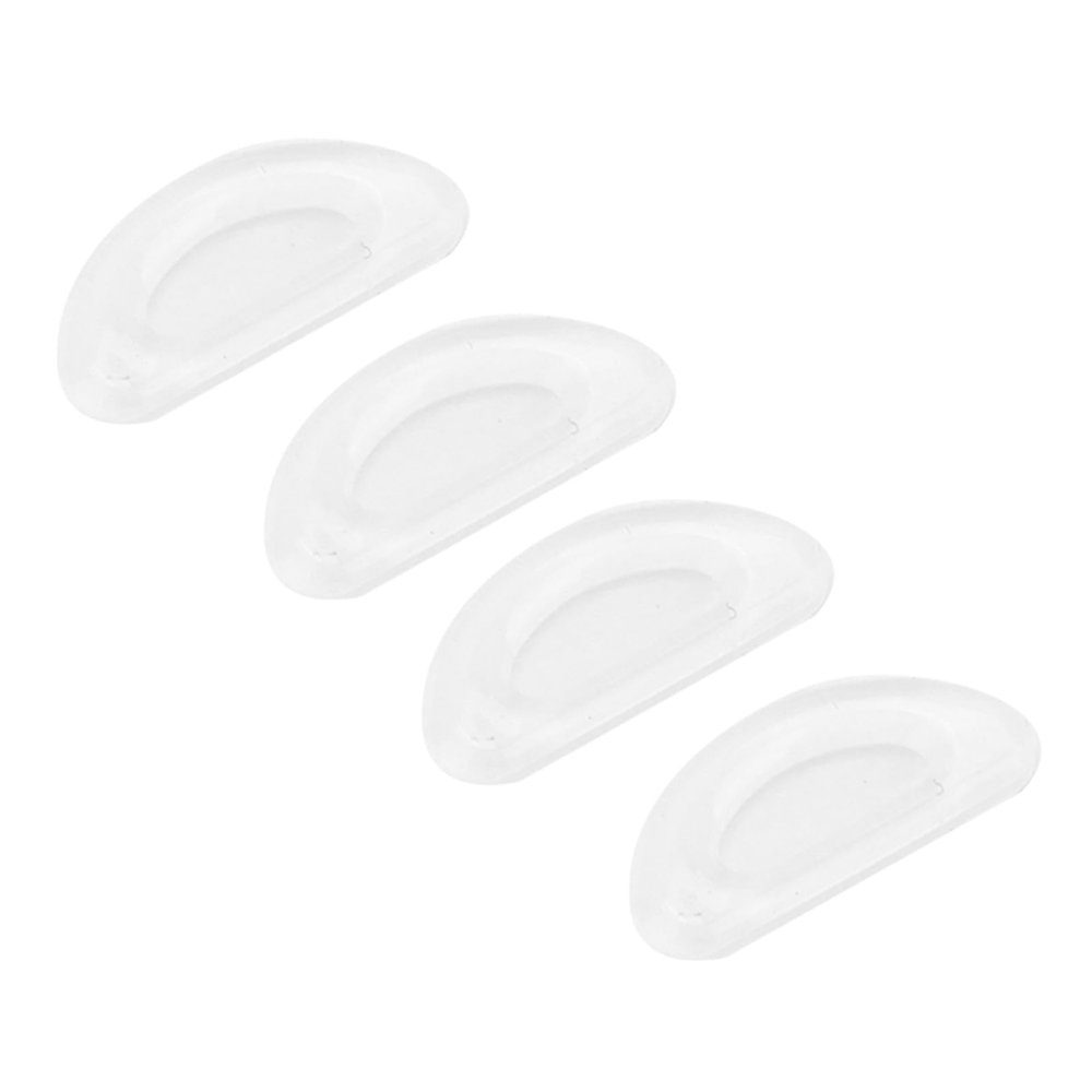 20 Pairs Mini Glasses Nose Pads, Silicone Non-Slip Nose Pads for Eyeglasses Sunglasses, Soft, Comfortable with Wear, Long Service Life, Transparent White, 1.5x7x1.5mm