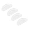 20 Pairs Mini Glasses Nose Pads, Silicone Non-Slip Nose Pads for Eyeglasses Sunglasses, Soft, Comfortable with Wear, Long Service Life, Transparent White, 1.5x7x1.5mm view 1