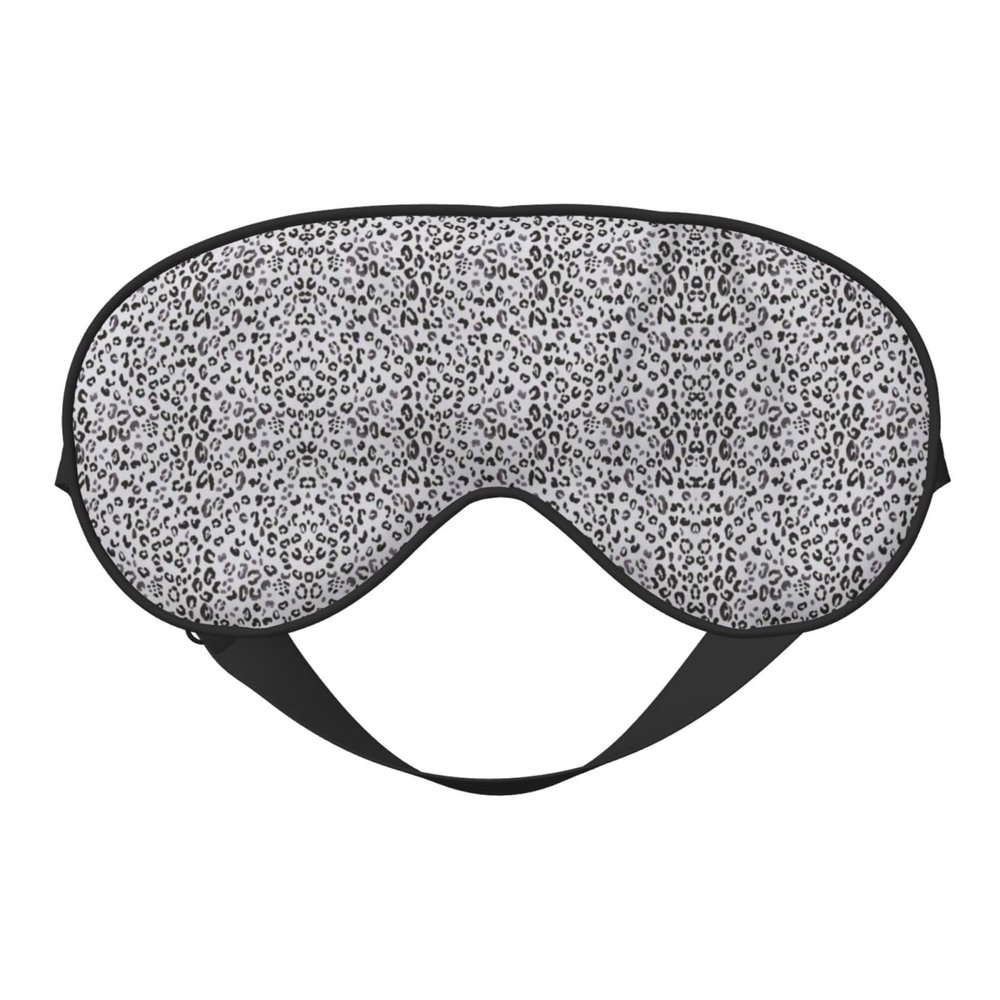 Leopard Print Print Silk Sleeping Mask with Adjustable Strap-Silk Eye Mask Soft Eye Cover,for Blocking Out Lights Sweet Sleep Travel Relax, Nap, Meditation
