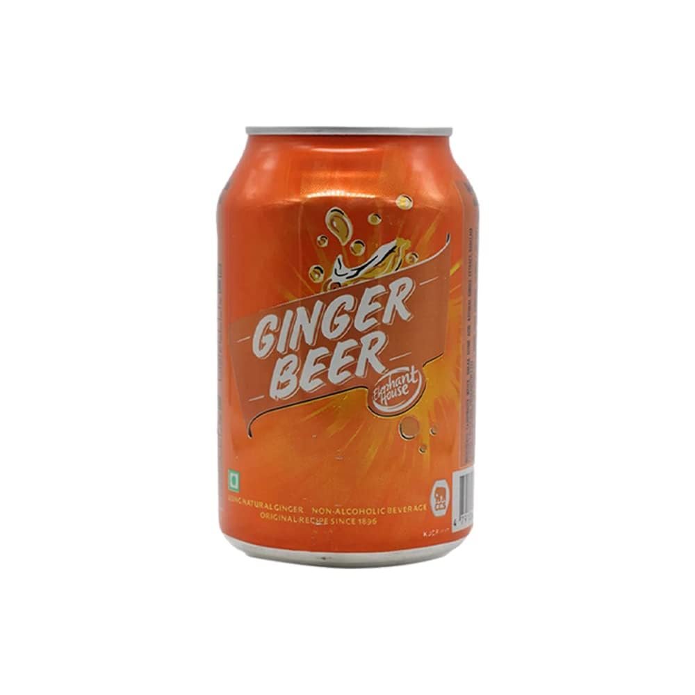 Elephant House Ginger Beer Can Drink 325ML Refreshing Ginger Ale Mixer Beer Sri Lankan Origin Pack Of 1