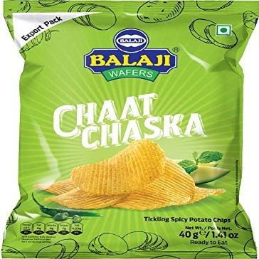 Lily's Indian Vegetarian Cuisine, Balaji Chaat Chaska Tikking Spicy Potato Chips