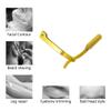 Ergonomic Design Adjustable Golden Razor for All Skin Types view 3