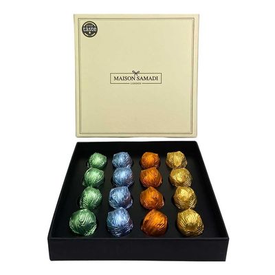 Maison Samadi Chocolate Truffles Gift Box, 16 pcs - Boxed Truffles - 225g - Halal, Handmade, Vegetarian