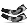 Donnapink 1 Pair Cooling Sports Arm Sleeves, Unisex Spandex Cover Uv Sun Protection Warmer for Cycling Running Golf 2XL Print The Cat Sits on The Moon and Catches The Stars view 1