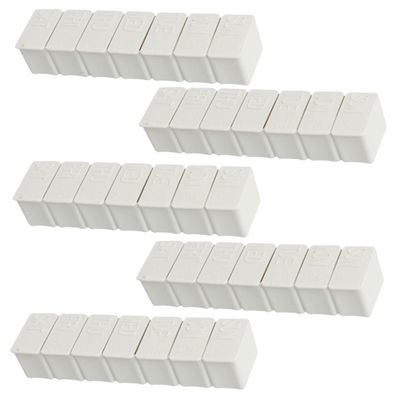 minkissy 2sets -Enhanced Weekly Storage Container 7 Sections for Daily Medication Portable Practical for Blind Users 5pcs*2