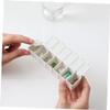 minkissy 2sets -Enhanced Weekly Storage Container 7 Sections for Daily Medication Portable Practical for Blind Users 5pcs*2 view 2