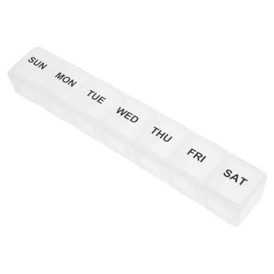 minkissy Portable Pill Box Dispenser Long Daily Organizer Day Medicine Case Convenient Case Travel Organizer