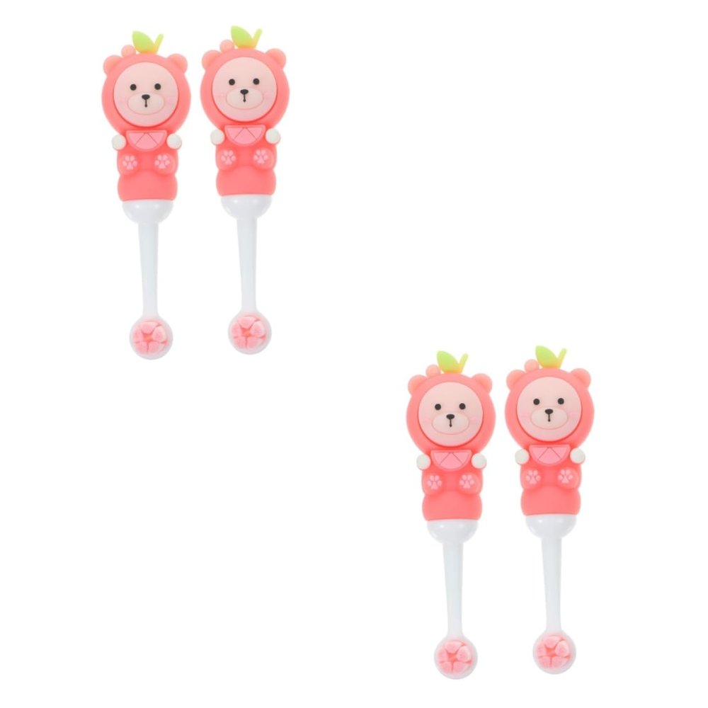 Beavorty 4pcs Extra Soft Boy Girl Toothbrushes Lovely Manual Toothbrush Cute Tooth for Boys and Girls Toddlers Ergonomic for Toddlers Accessories for Teeth Brushing