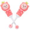Beavorty 4pcs Extra Soft Boy Girl Toothbrushes Lovely Manual Toothbrush Cute Tooth for Boys and Girls Toddlers Ergonomic for Toddlers Accessories for Teeth Brushing view 2