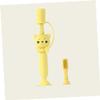 Beavorty Cartoon Bear Silicone Toothbrush Boy Girl Toothbrush Training Brush for Toddlers Random Color view 2