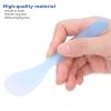 100PCS Cosmetic Spatula, Bulk Disposable Mini Plastic Makeup Spatulas, Makeup Face Mask Plastic Spoon, Disposable Makeup Tools for Mixing and Sampling (SpatulaBlue) (Royal Blue) view 4
