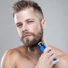 Men's Electric Facial Shaver - Rechargeable Travel Electric Shaver Waterproof Function USB Rechargeable Travel Pocket Razors Button Dry Wet Use view 2