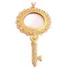 SFQEVHRZ Magnifying Glass Necklace Tone Rhinestone Magnifier Necklace Pendant Key Shape Magnifyinglass Ladies Long Sweater Chain Reading Magnifyinglass Pendant view 1