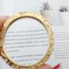 SFQEVHRZ Magnifying Glass Necklace Tone Rhinestone Magnifier Necklace Pendant Key Shape Magnifyinglass Ladies Long Sweater Chain Reading Magnifyinglass Pendant view 2