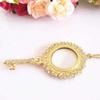 SFQEVHRZ Magnifying Glass Necklace Tone Rhinestone Magnifier Necklace Pendant Key Shape Magnifyinglass Ladies Long Sweater Chain Reading Magnifyinglass Pendant view 3