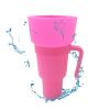 Popcorn Tumbler - Portable Popcorn Drink Bucket with Straw, Snack Container for Popcorn and Beverages for Travel, Park, Home, Movie Theater, Movie Center view 4