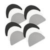 Beaupretty Boot Repair Patches Shoe Heel Repair Pu Adhesive Patches 12pcs Set White Grey Black for Walking Boots Heel Cushion Protection view 1