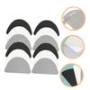 Beaupretty Boot Repair Patches Shoe Heel Repair Pu Adhesive Patches 12pcs Set White Grey Black for Walking Boots Heel Cushion Protection view 4