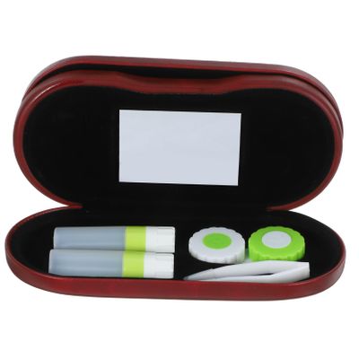 BCOATH Portable Hard Glasses Case for Women Outdoor Eyeglass Case Lenses Applicator and Tweezers Convenient Travel Accessories for Delicate Contacts Holder