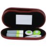 BCOATH Portable Hard Glasses Case for Women Outdoor Eyeglass Case Lenses Applicator and Tweezers Convenient Travel Accessories for Delicate Contacts Holder