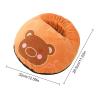 Portable Cute Cartoon Foot Warmer, Cozy Electric Foot, Electric Foot Warmer, Electric Foot Massager, 32 x 28.5 x 8 cm/12.6 x 11.22 x 3.15 Inches for Under Desk, I view 2