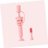 FOYTOKI Boy Girl Boys and Girls First Toothbrush Soft Bristles Silicone Training Brush for Oral Care Random view 2