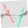 FOYTOKI Boy Girl Boys and Girls First Toothbrush Soft Bristles Silicone Training Brush for Oral Care Random view 3