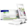 Conti Incontinence Wet Wipes Post Toileting Patient Cleansing Wipes 24x22cm Flushable/Macerator Friendly (50 Wipes Per Pack | Fragrance Free) Includes RE-GEN Cotton Pleat (50 Count - Pack of 3) view 1