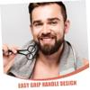 PLAFOPE Men's Beard Kit Scissors Comb Mustache Scissors Hair Trimmer Storage Bag Barber Supplies for Home view 2