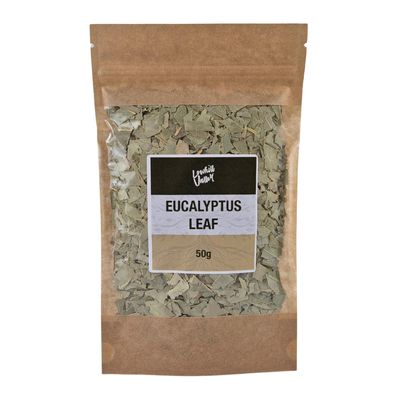 Lowhill Valley Eucalyptus Leaf Tea - Cut and Dried Eucalyptus Globulus Leaves - For Respiratory Wellness & Immune Function - Invigorating Loose Herbal Tea - 100% Natural - 50g