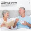 Anneome 4pcs Portable Elderly Utensils Compact Adaptive Utensils Household Adaptive Spoons for Outdoor and Home Use view 3