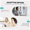 Anneome 4pcs Portable Elderly Utensils Compact Adaptive Utensils Household Adaptive Spoons for Outdoor and Home Use view 4