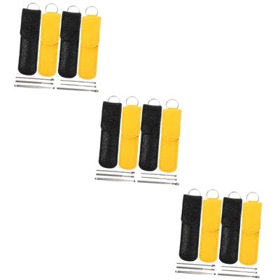 Healeved 12sets Reusable Ear Cleaner Set Portable Earwax Removal Tool for Household Ear Cleaning Convenient Wax Remover for Hygiene