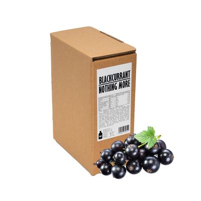 PRESSUICE - Fresh Blackcurrant Nothing More Juice not from concentrate - 1 carton 3 liters Fruit Juices NFC - Pressed Sour Drink - No added Sugar - Natural Press - For drinks cocktails or lemonades