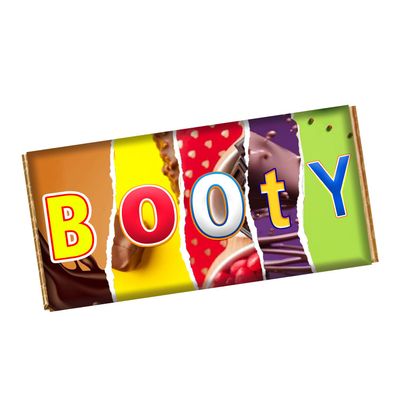 Boo*y Chocolate Bar Wrapper Novelty Funny Gift Present For Valentines Day Birthday Xmas CH-9043 (without chocolate bar (wrapper only))
