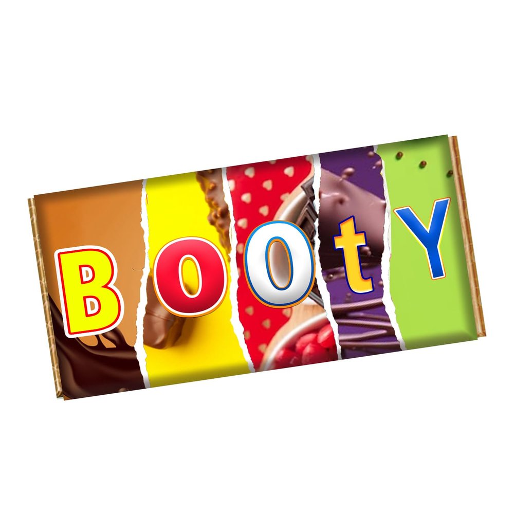 Boo*y Chocolate Bar Wrapper Novelty Funny Gift Present For Valentines Day Birthday Xmas CH-9043 (without chocolate bar (wrapper only))