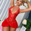 ZTIANEF naughtySexy mesh Uniform Stitching Three-Point Erotic Lingerie Pajamas one-Piece,1,S view 2