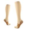 3Pairs Copper Compression Pain Relief Socks for Men & Women | 20-30mmHg Full Coverage, Knee-High Support for Improved Circulation | Ideal for Sports, Travel, Nurses, Maternity & Recovery (Beige, S/M) view 2