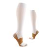 3Pairs Copper Compression Pain Relief Socks for Men & Women | 20-30mmHg Full Coverage, Knee-High Support for Improved Circulation | Ideal for Sports, Travel, Nurses, Maternity & Recovery (White, XXL) view 2