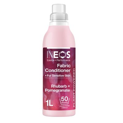 INEOS Next- Gen Long Lasting Fabric Conditioner Rhubarb + Pomegranate (50 Washes), Plant Powered, Odour Removal, Softens + Protects