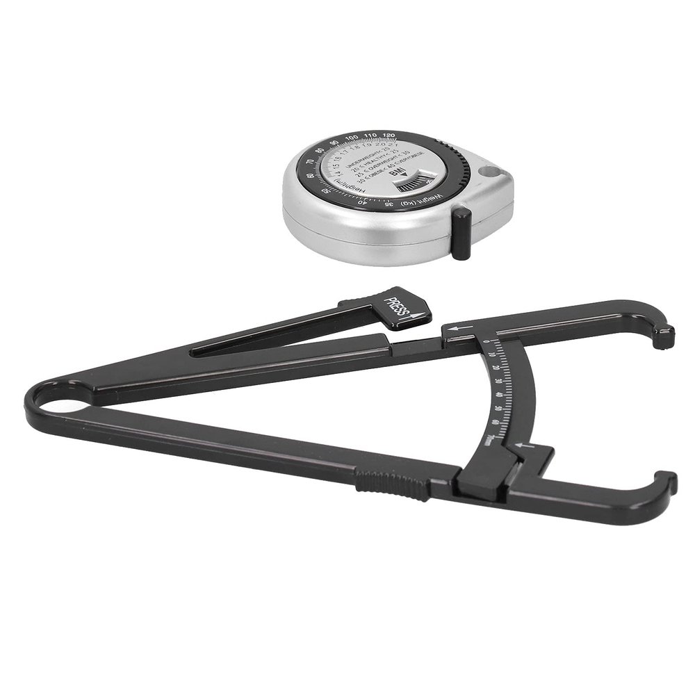 Body Fat Caliper, Body Fat Caliper Skinfold Calipers BMI Measuring Tape Skinfold Calipers Body Fat Measure Tape Set