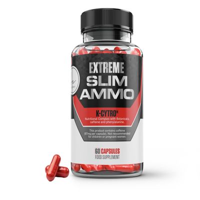Extreme Slim Ammo Capsules - for Women & Men - Weight Magic Bullets - 30 Days Supply