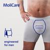 MoliCare Premium Men Pad 5 Drops Incontinence Pads for Men, Protection for Moderate Leaks with Anti-Leak Guards, Instant-Dry Feeling, Advanced Skin Protection, 14 Pieces view 3