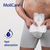 MoliCare Premium Men Pad 5 Drops Incontinence Pads for Men, Protection for Moderate Leaks with Anti-Leak Guards, Instant-Dry Feeling, Advanced Skin Protection, 14 Pieces view 4