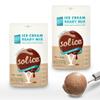 Sol-ice 0% Added Sugar Ice Cream Mix Powders | Dairy Keto Friendly | Whip with Just a Mixer or Machine | Value Bundle of 2x Chocolate 225g (each bag makes 8-10 scoops) view 1