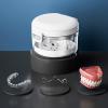 Retainer Cleaner Case | Orthodontic Retainer Cleaner | Denture Retainer Bath Cleaner | Orthodontic Cleaning Case with Drain Tray 9.5x9.5x7cm/3.74x3.74x2.76in for Adults view 4